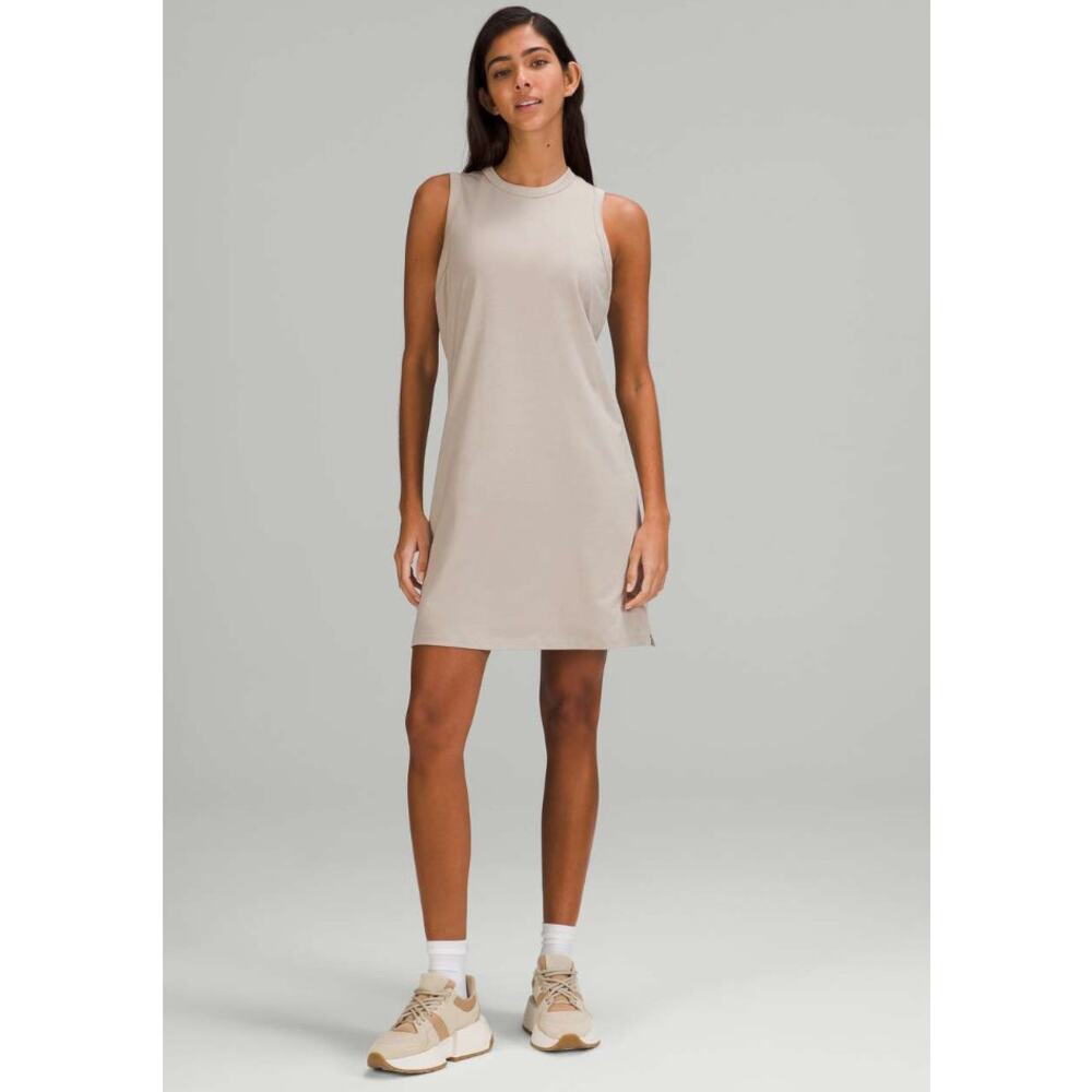 Lululemon Classic-Fit Cotton Blend Dress Raw Linen Size 6